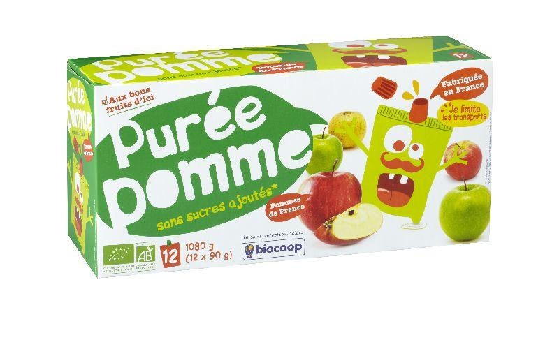 Purée pomme gourde 12x90g Purée pomme gourde 12x90g