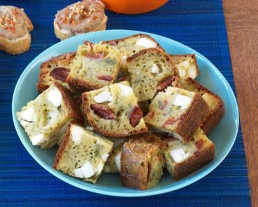 Cake salé chorizo, féta et herbes folles Cake salé chorizo, féta et herbes folles