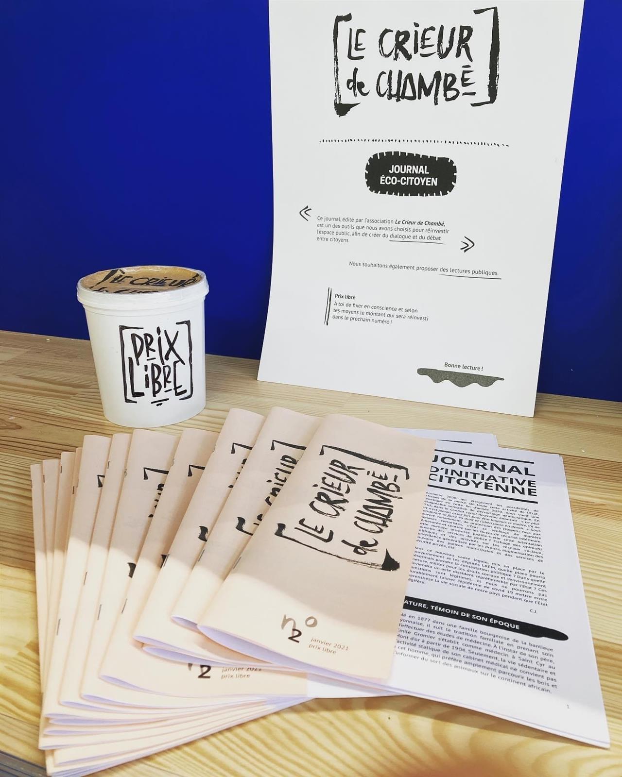 Le journal éco-citoyen "le crieur de Chambé" est dispo chez Casabio